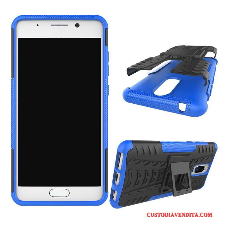 Custodia Huawei Mate 9 Pro Silicone Difficile Anti-caduta, Cover Huawei Mate 9 Pro Protezione Blu Armatura