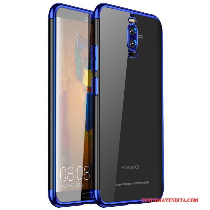 Custodia Huawei Mate 9 Pro Silicone Telefono Tutto Incluso, Cover Huawei Mate 9 Pro Blu Morbido