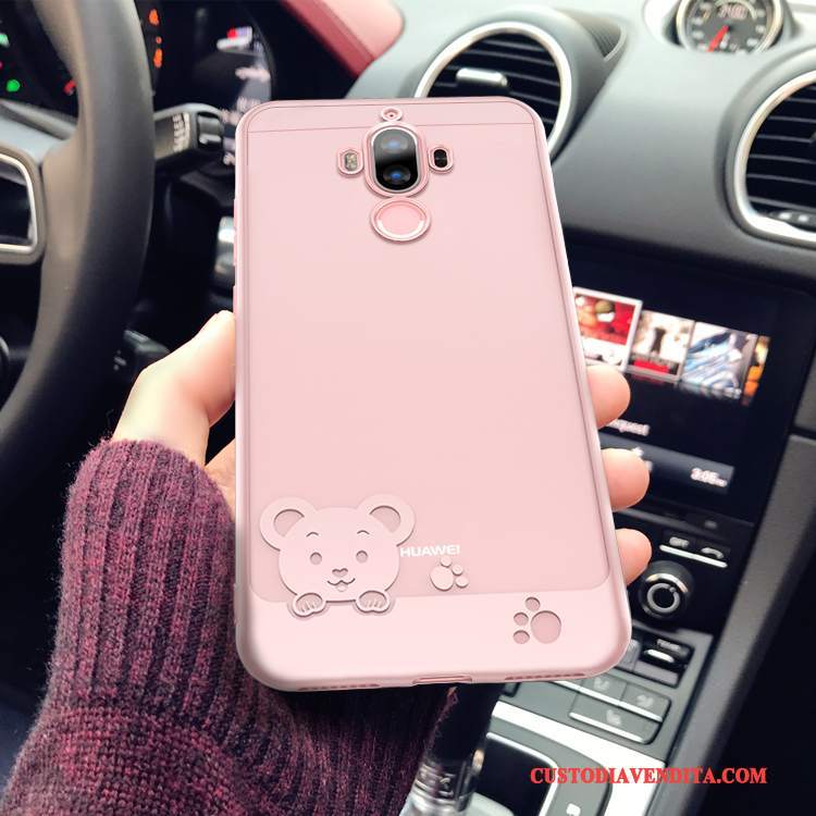 Custodia Huawei Mate 9 Silicone Anti-caduta Sottile, Cover Huawei Mate 9 Morbido Rosa