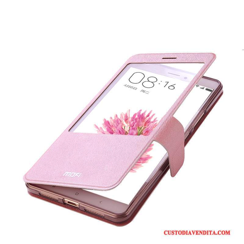 Custodia Huawei Mate 9 Silicone Tutto Incluso Rosa, Cover Huawei Mate 9 Folio Anti-cadutatelefono