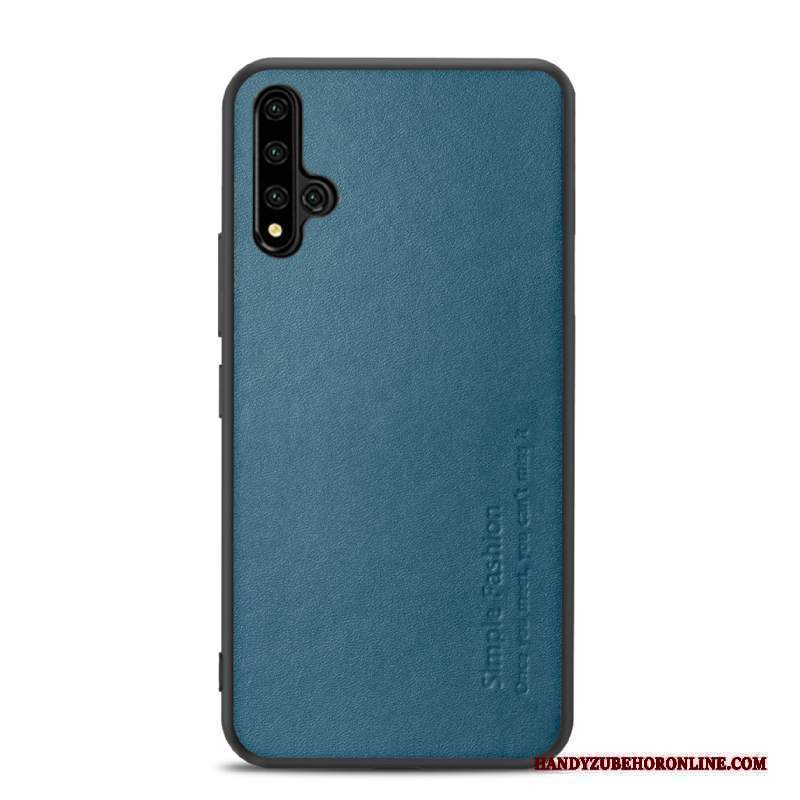 Custodia Huawei Nova 5t Pelle Anti-caduta Tutto Incluso, Cover Huawei Nova 5t Protezione Mucca Top In Pelle