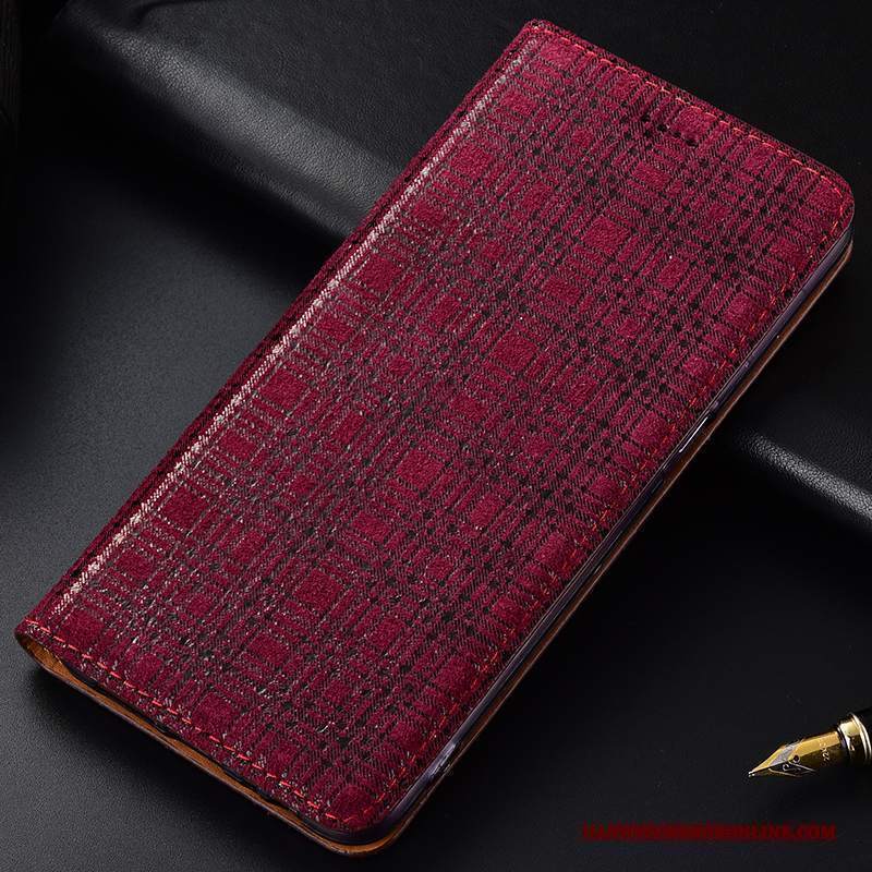 Custodia Huawei Nova 5t Pelle Telefono Velluto, Cover Huawei Nova 5t Protezione Anti-caduta Rosso