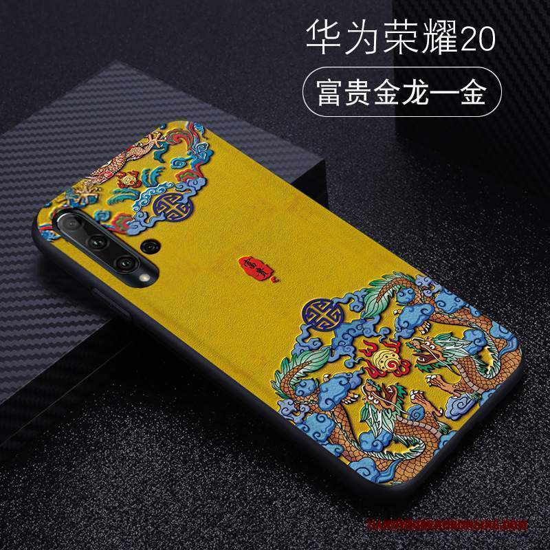 Custodia Huawei Nova 5t Pelle Verde Giallo, Cover Huawei Nova 5t Vintage Telefono Ciondolo