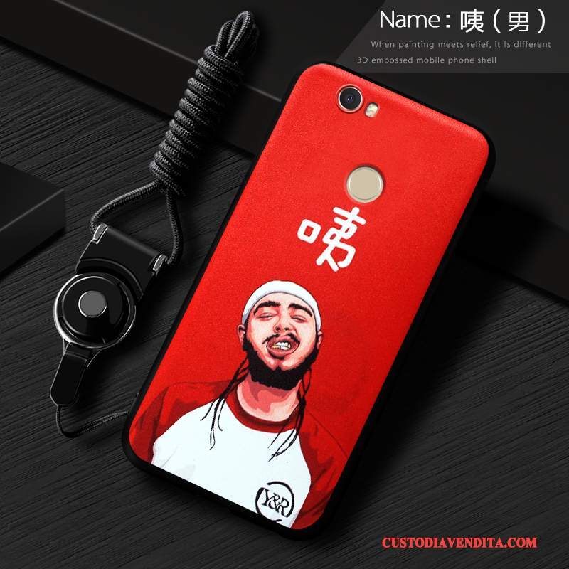 Custodia Huawei Nova Creativo Di Personalità Tendenza, Cover Huawei Nova Silicone Anti-caduta Rosso