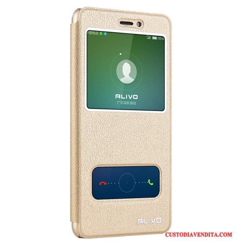 Custodia Huawei Nova Pelle Oro Gioventù, Cover Huawei Nova Protezione Telefono