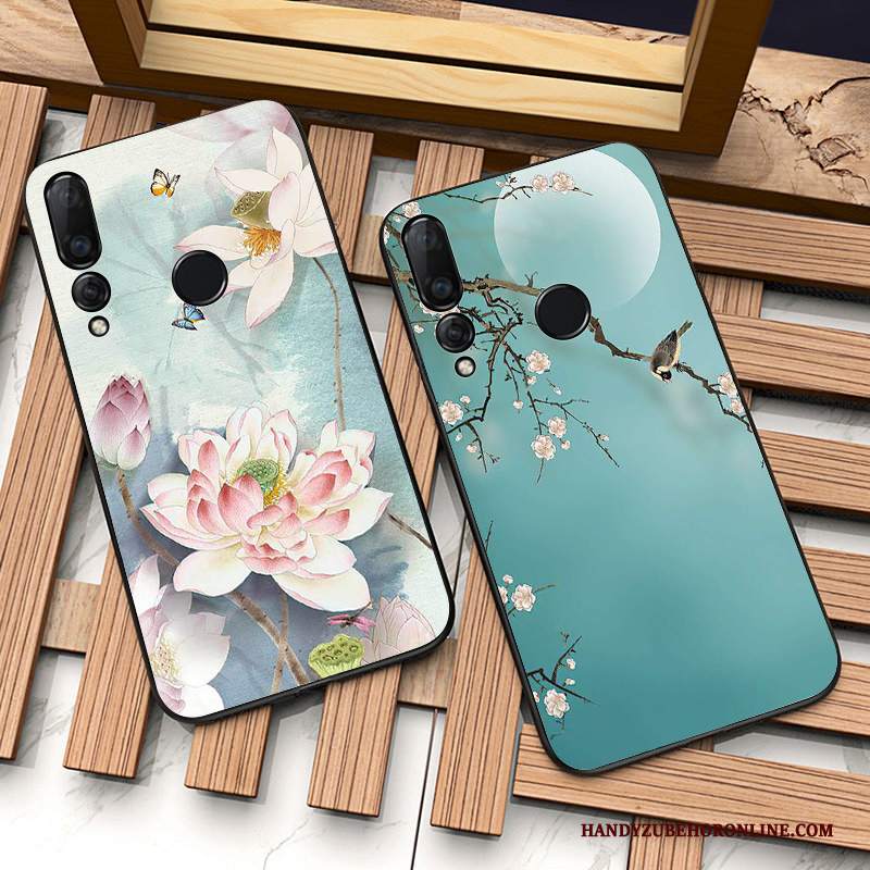 Custodia Huawei P Smart+ 2019 Goffratura Telefono Leggere, Cover Huawei P Smart+ 2019 Silicone Anti-caduta Marchio Di Tendenza