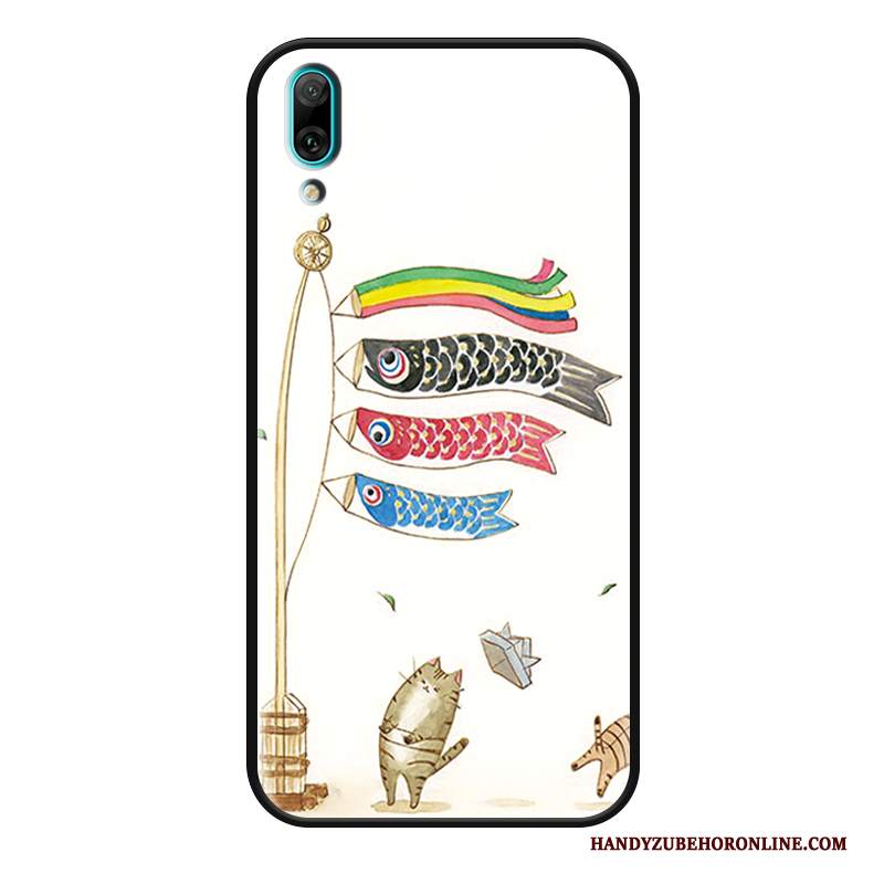 Custodia Huawei P Smart+ 2019 Protezione Anti-cadutatelefono, Cover Huawei P Smart+ 2019 Cartone Animato Gattino Bello