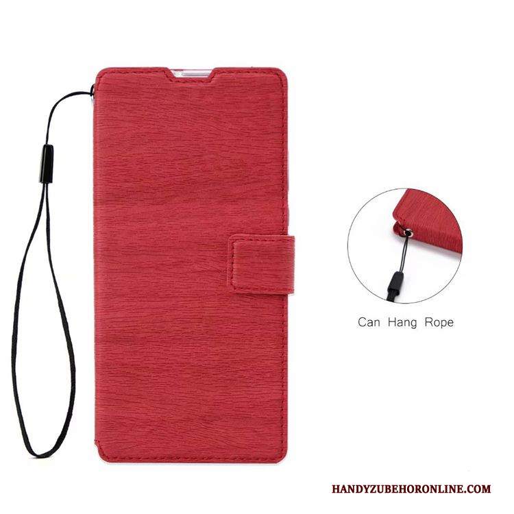 Custodia Huawei P Smart+ 2019 Zoccoli Rosso Gioventù, Cover Huawei P Smart+ 2019 Pelle Telefono Anti-caduta