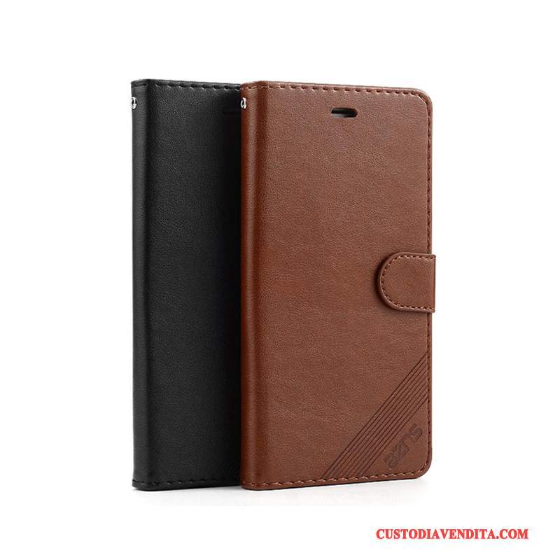 Custodia Huawei P Smart Pelle Anti-caduta Tutto Incluso, Cover Huawei P Smart Folio Telefono