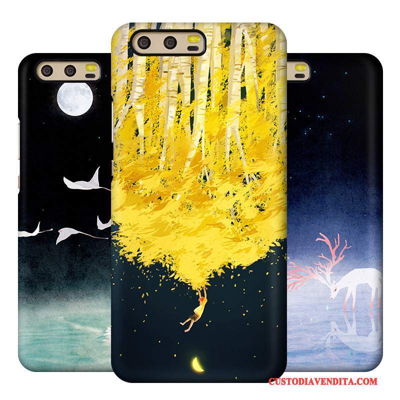 Custodia Huawei P10 Arte Di Personalità, Cover Huawei P10 Telefono Giallo