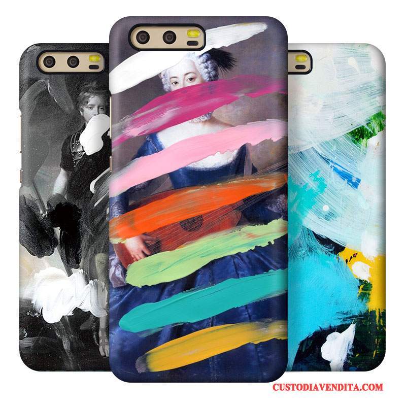 Custodia Huawei P10 Colore Anti-caduta Macchiati, Cover Huawei P10 Creativo Difficile Arte