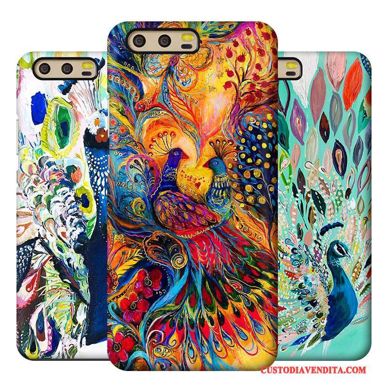 Custodia Huawei P10 Colore Telefono Difficile, Cover Huawei P10 Creativo Macchiati Anti-caduta