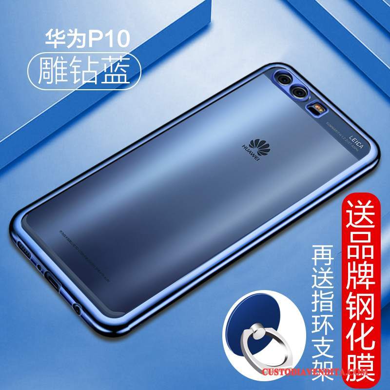 Custodia Huawei P10 Creativo Di Personalità Anti-caduta, Cover Huawei P10 Protezione Blu Tendenza