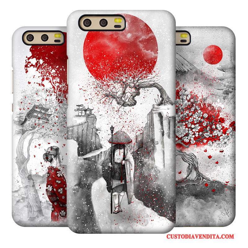 Custodia Huawei P10 Plus Creativo Arte Difficile, Cover Huawei P10 Plus Telefono Vento