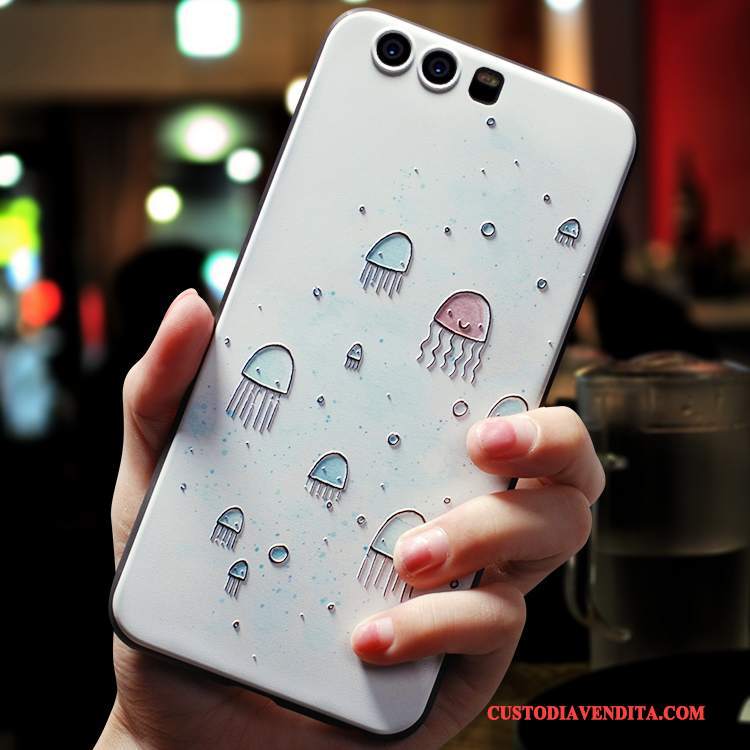 Custodia Huawei P10 Plus Creativo Telefono Bianco, Cover Huawei P10 Plus Silicone Sottile Arte