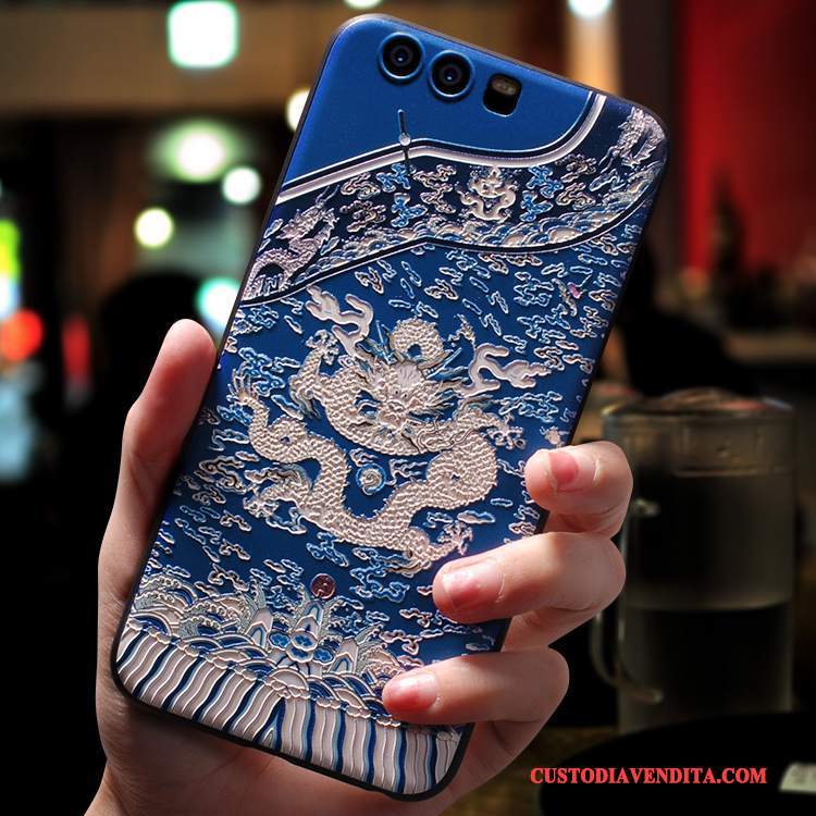 Custodia Huawei P10 Plus Creativo Telefono Di Personalità, Cover Huawei P10 Plus Silicone Blu Marchio Di Tendenza