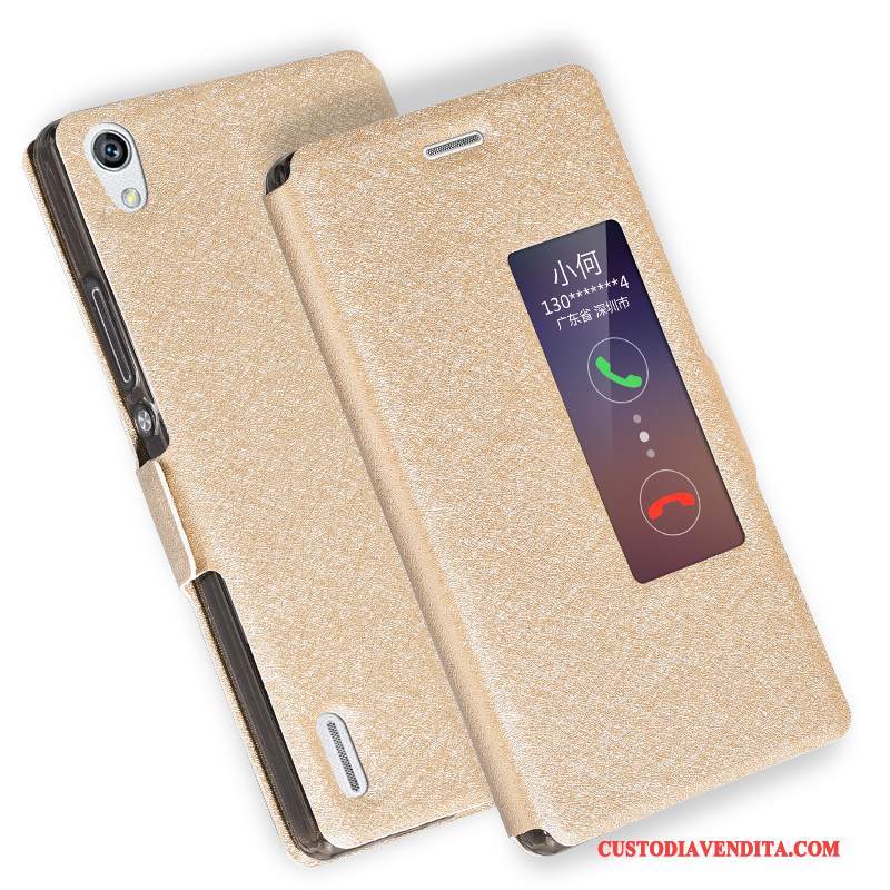 Custodia Huawei P10 Plus Pelle Anti-caduta Oro, Cover Huawei P10 Plus Silicone Morbido Tendenza