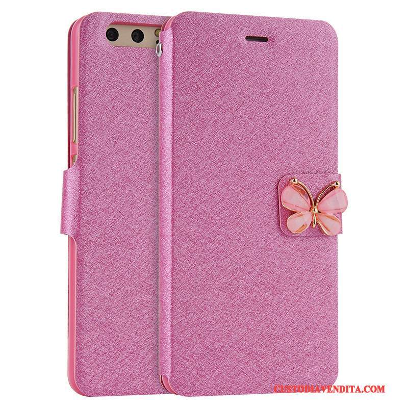 Custodia Huawei P10 Plus Pelle Tutto Incluso Anti-caduta, Cover Huawei P10 Plus Folio Rossotelefono