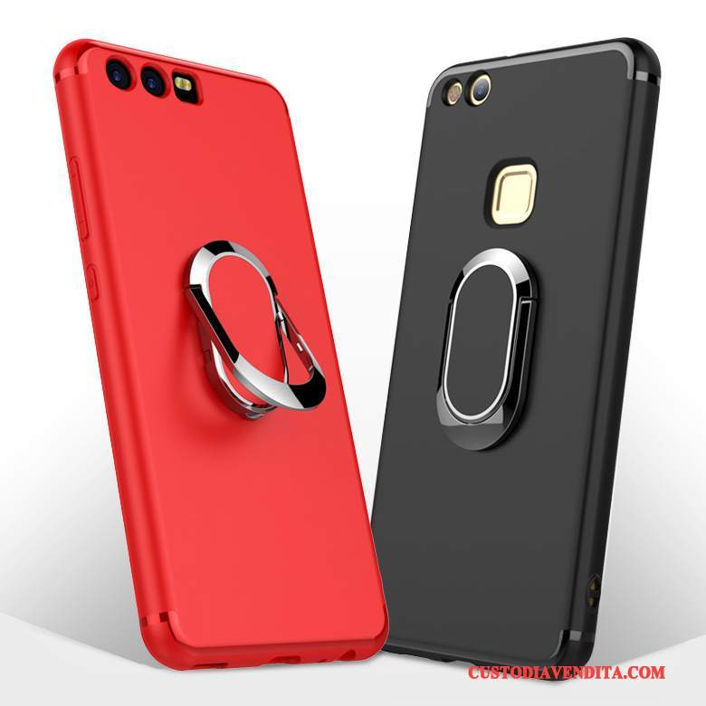 Custodia Huawei P10 Plus Silicone Tutto Incluso Anti-caduta, Cover Huawei P10 Plus Nero Ring