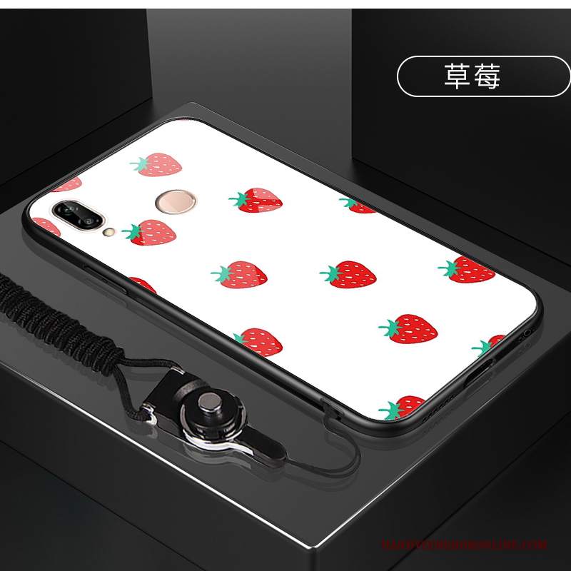 Custodia Huawei P20 Lite Cartone Animato Rossotelefono, Cover Huawei P20 Lite Vetro Temperato