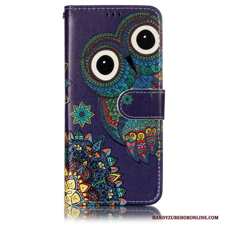 Custodia Huawei P20 Lite Protezione Telefono Anti-caduta, Cover Huawei P20 Lite Pelle Gattino Blu