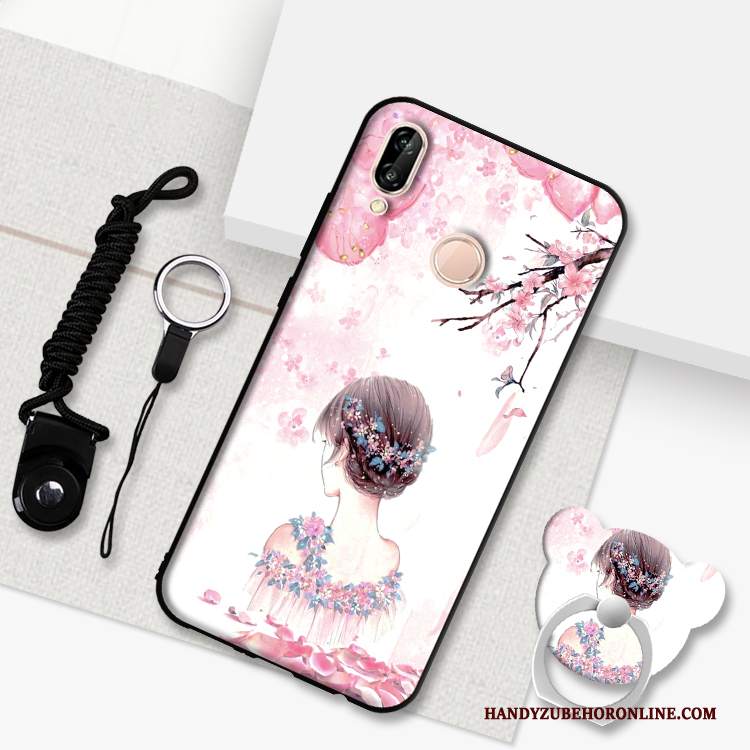 Custodia Huawei P20 Lite Rosatelefono, Cover Huawei P20 Lite Macchiati