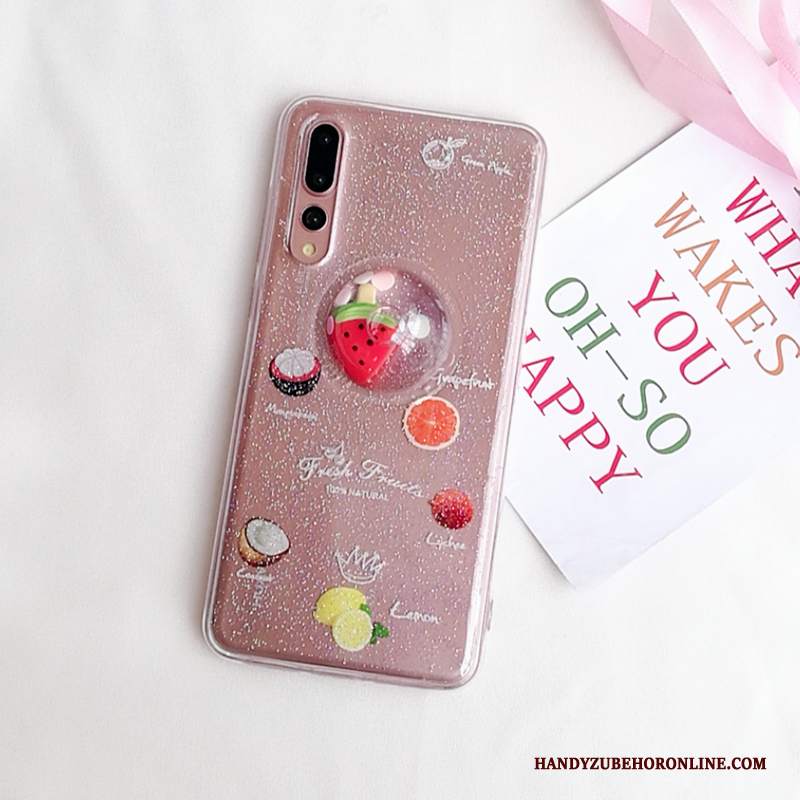 Custodia Huawei P20 Pro Cartone Animato Telefono Bello, Cover Huawei P20 Pro Protezione Morbido Frutta