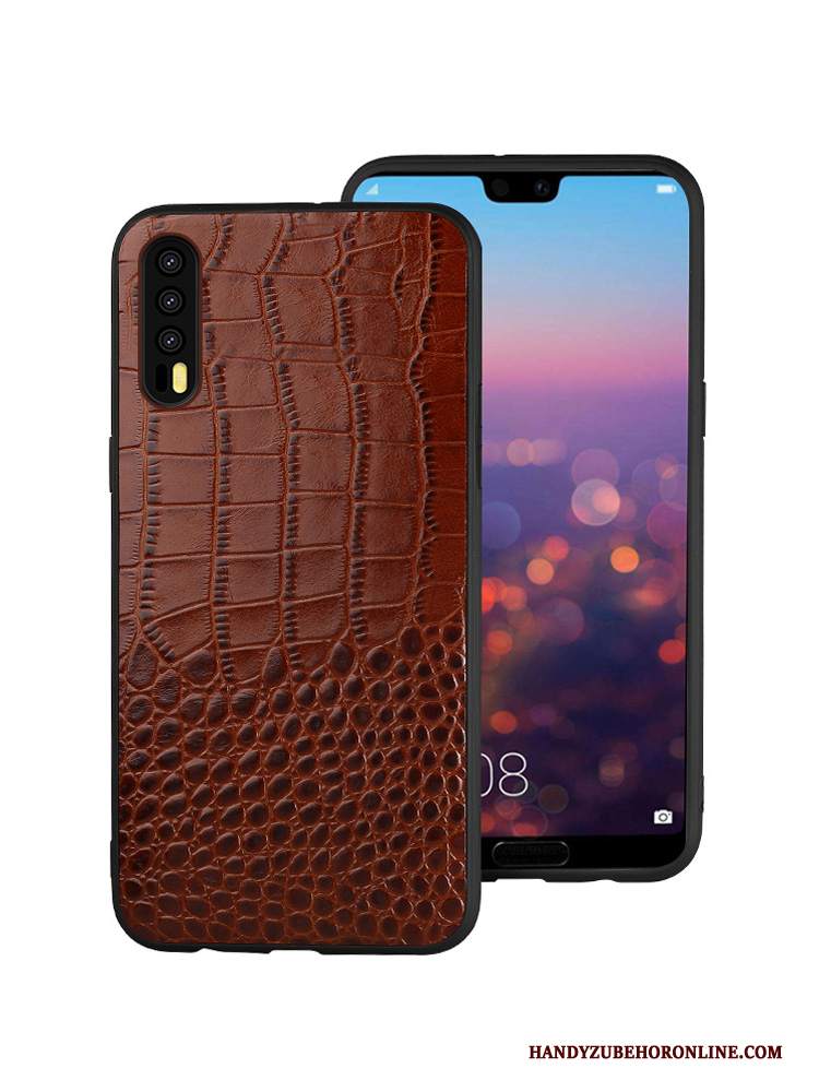 Custodia Huawei P20 Pro Pelle Telefono Tempra, Cover Huawei P20 Pro Creativo Pellicola Protettiva Marchio Di Tendenza