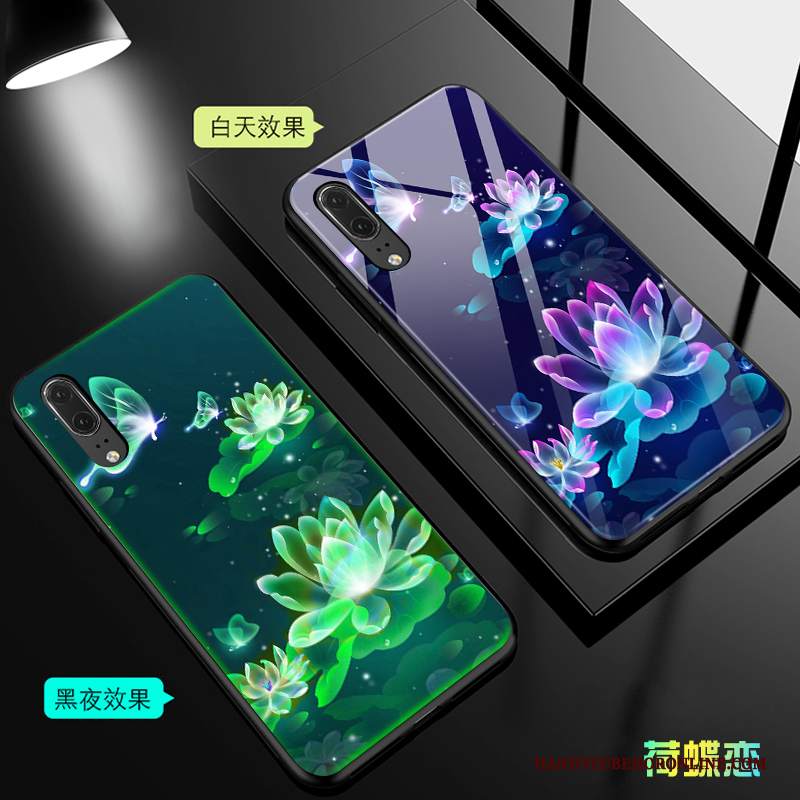 Custodia Huawei P20 Silicone Di Personalità Tutto Incluso, Cover Huawei P20 Creativo Telefono Porpora