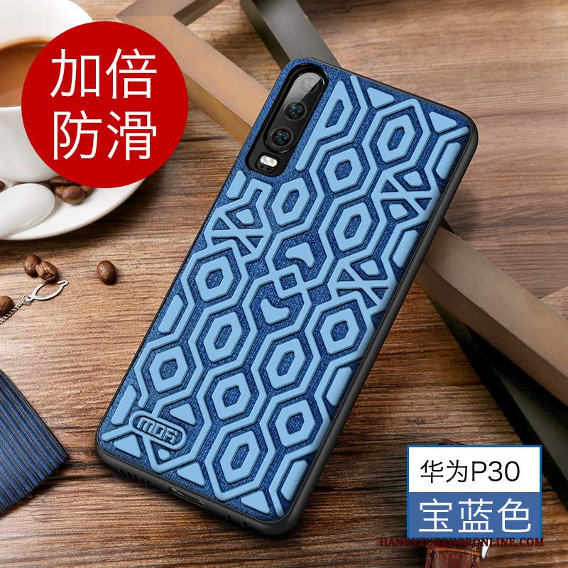 Custodia Huawei P30 Creativo Hemming Marchio Di Tendenza, Cover Huawei P30 Silicone Di Personalitàtelefono