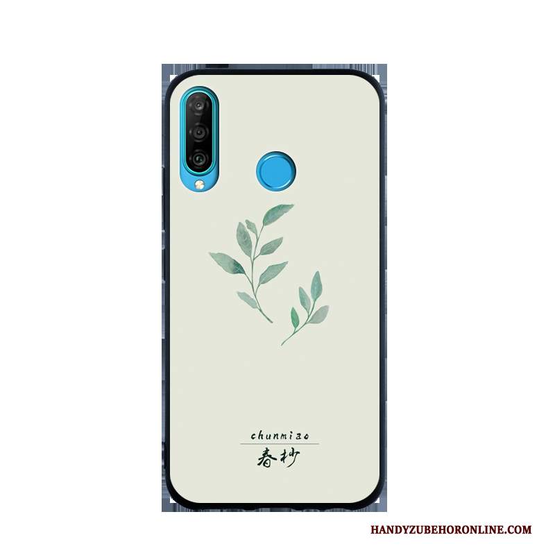 Custodia Huawei P30 Lite Creativo Grigio Morbido, Cover Huawei P30 Lite Tendenzatelefono