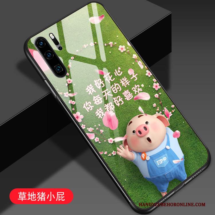 Custodia Huawei P30 Pro Cartone Animato Telefono Difficile, Cover Huawei P30 Pro Creativo Amanti Piccola