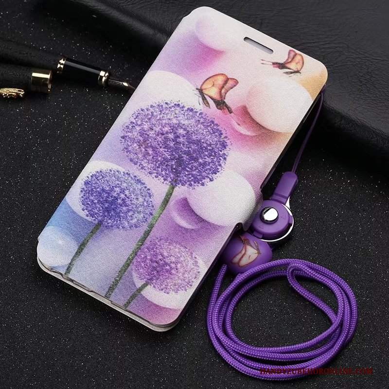 Custodia Huawei P30 Pro Cartone Animato Tutto Incluso Anti-caduta, Cover Huawei P30 Pro Folio Ornamenti Appesi Porpora