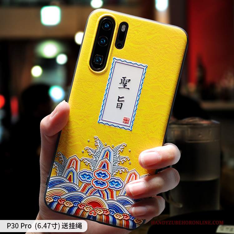 Custodia Huawei P30 Pro Creativo Amanti Stile Cinese, Cover Huawei P30 Pro Protezione Di Personalità Sottile