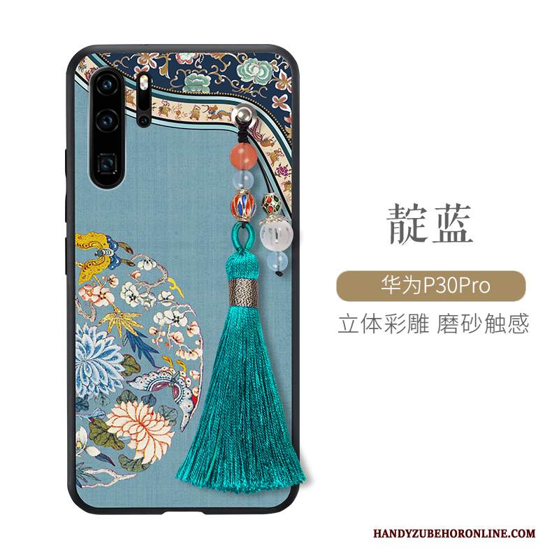 Custodia Huawei P30 Pro Creativo Di Personalità Palazzo, Cover Huawei P30 Pro Silicone Verde Tutto Incluso