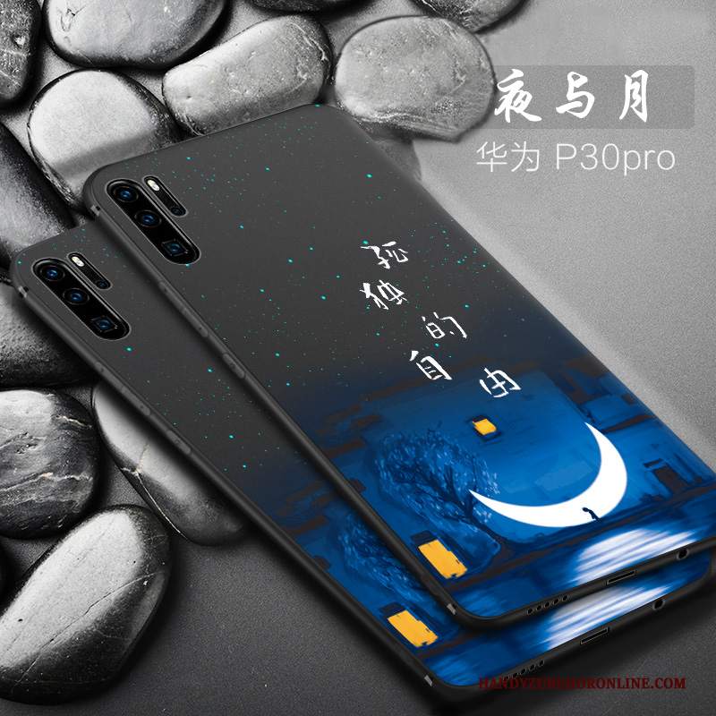 Custodia Huawei P30 Pro Creativo Telefono Macchiati, Cover Huawei P30 Pro Silicone Anti-caduta Di Personalità