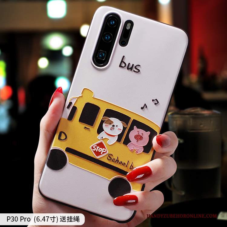 Custodia Huawei P30 Pro Creativo Tutto Incluso Morbido, Cover Huawei P30 Pro Silicone Ornamenti Appesi Bello