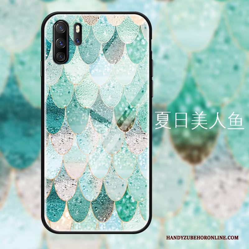 Custodia Huawei P30 Pro Moda Di Personalità Tutto Incluso, Cover Huawei P30 Pro Protezione Specchio Vetro Temperato