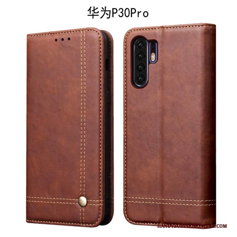 Custodia Huawei P30 Pro Protezione Colore Profondo Anti-caduta, Cover Huawei P30 Pro Pelle Tutto Incluso Morbido