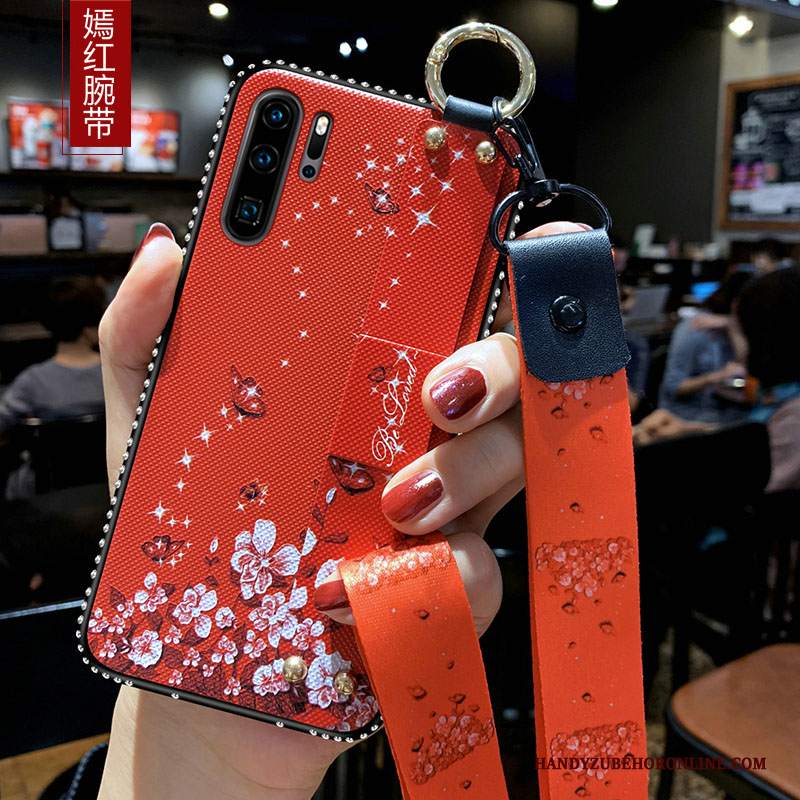 Custodia Huawei P30 Pro Silicone Telefono Ornamenti Appesi, Cover Huawei P30 Pro Protezione Tendenza Morbido