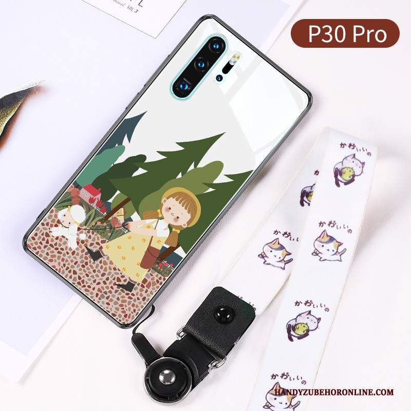 Custodia Huawei P30 Pro Silicone Vetro Net Red, Cover Huawei P30 Pro Protezione Telefono Verde