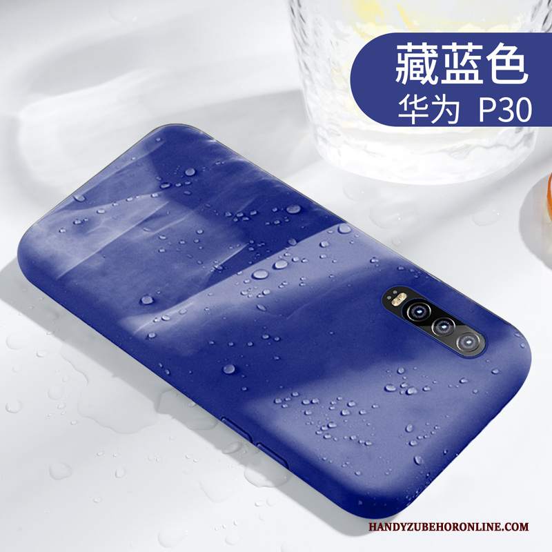 Custodia Huawei P30 Silicone Amanti Anti-caduta, Cover Huawei P30 Protezione Monocromatico Sottile