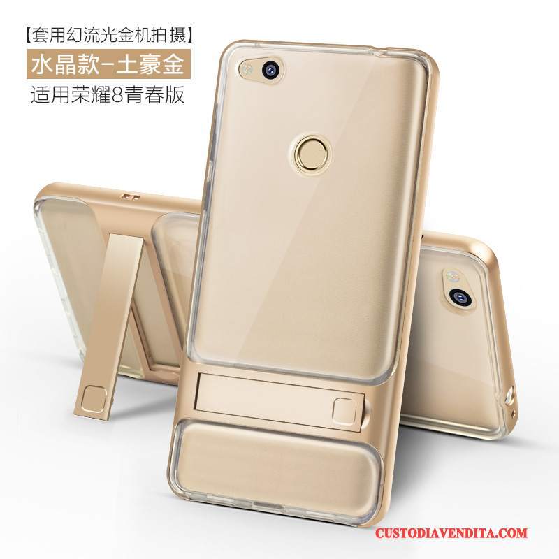 Custodia Huawei P8 Lite 2017 Creativo Oro Gioventù, Cover Huawei P8 Lite 2017 Silicone Tutto Incluso Di Personalità