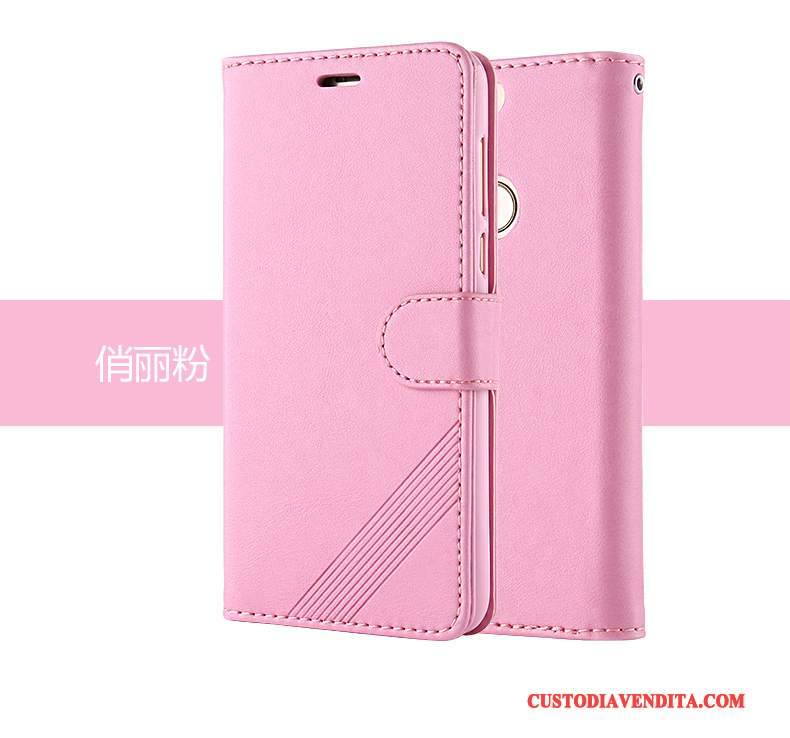 Custodia Huawei P8 Lite 2017 Protezione Rosatelefono, Cover Huawei P8 Lite 2017 Pelle Gioventù