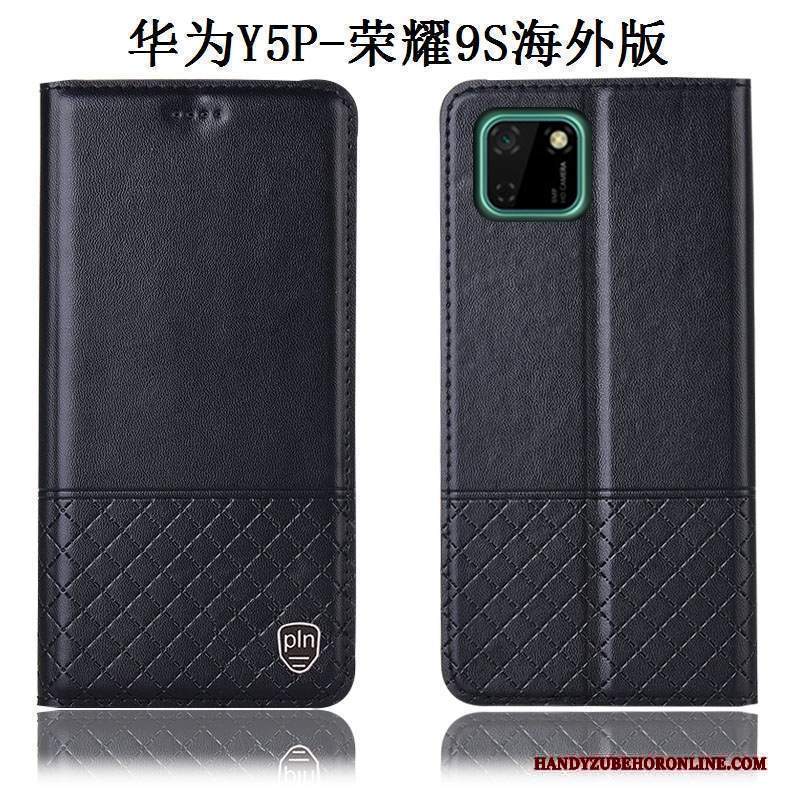 Custodia Huawei Y5p Protezione Tutto Incluso Anti-caduta, Cover Huawei Y5p Pelle Nerotelefono