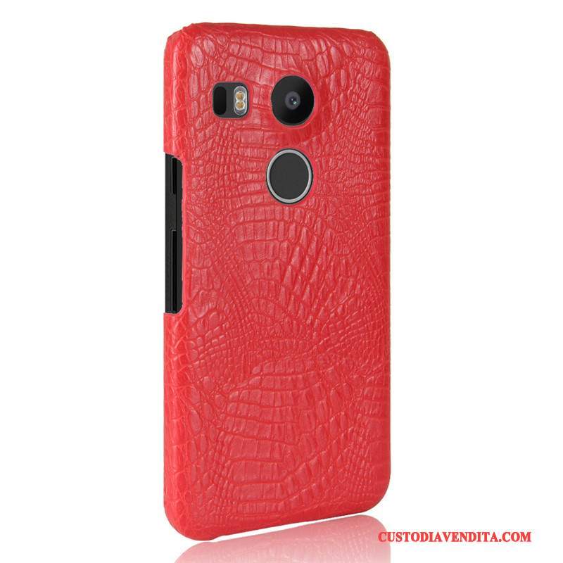 Custodia Lg Nexus 5x Pelle Rosso Difficile, Cover Lg Nexus 5x Protezione Modello Affari