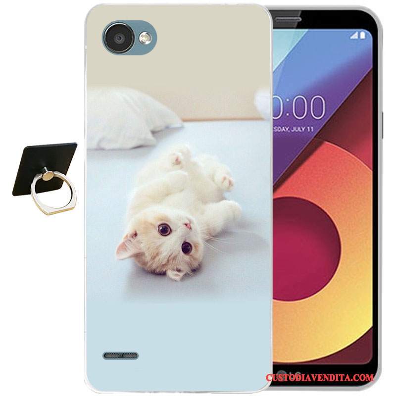 Custodia Lg Q6 Cartone Animato Tutto Incluso Anti-caduta, Cover Lg Q6 Silicone Blu Chiaro Morbido