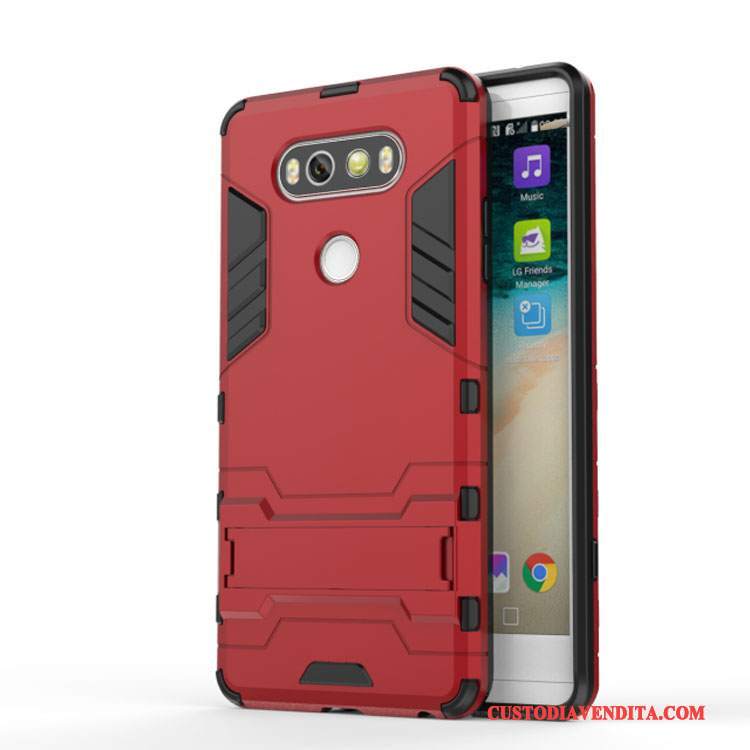 Custodia Lg V20 Protezione Telefono Rosso, Cover Lg V20 Di Personalità Anti-caduta