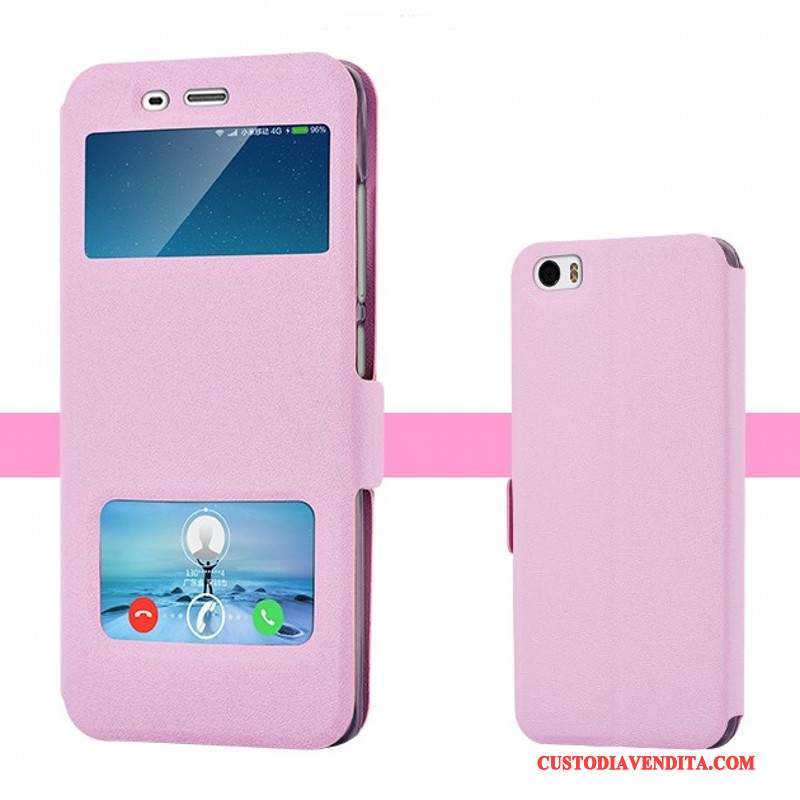 Custodia Mi 5 Silicone Morbido Tendenza, Cover Mi 5 Protezione Anti-caduta Rosa