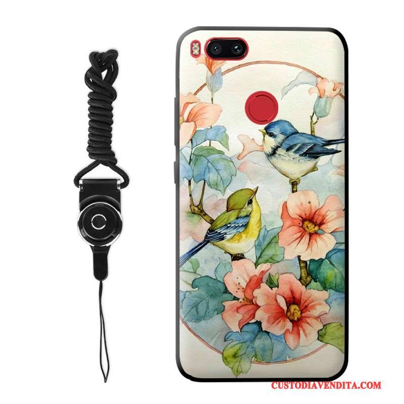 Custodia Mi 5x Colore Fiori Ornamenti Appesi, Cover Mi 5x Silicone Piccolatelefono